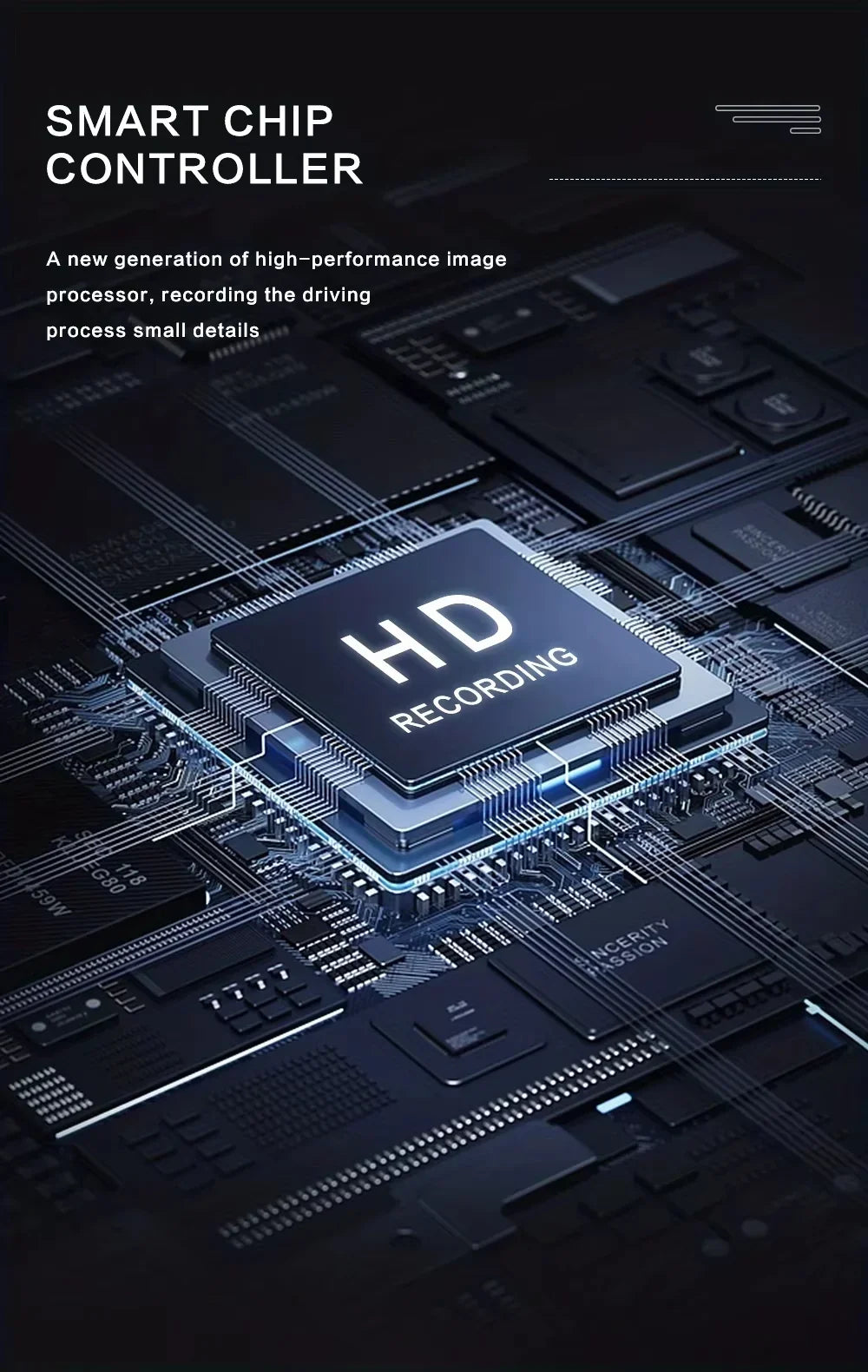 1080P Dual Dash Cam with 32GB SD Card