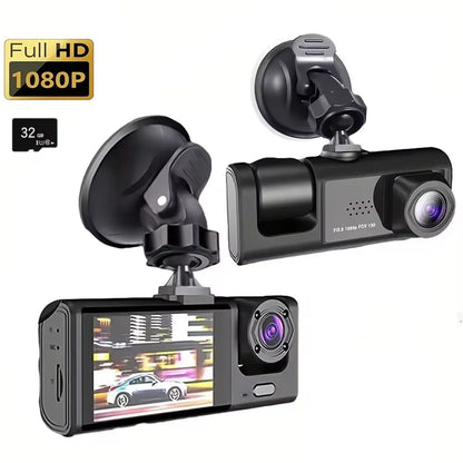 1080P Dual Dash Cam with 32GB SD Card