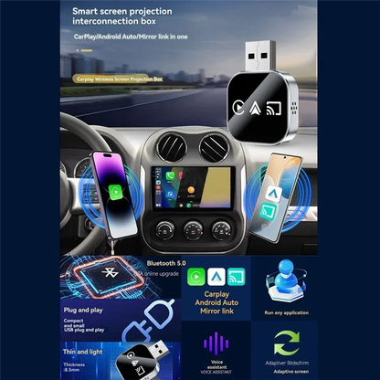 3-in-1 Wireless CarPlay Adapter