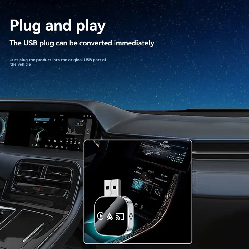 3-in-1 Wireless CarPlay Adapter