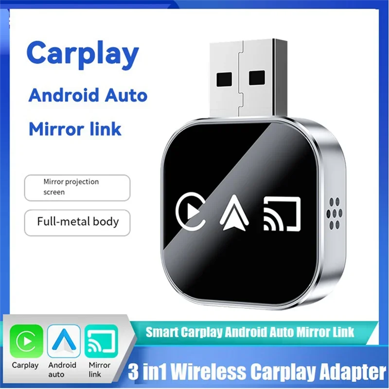 3-in-1 Wireless CarPlay Adapter