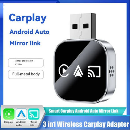 3-in-1 Wireless CarPlay Adapter